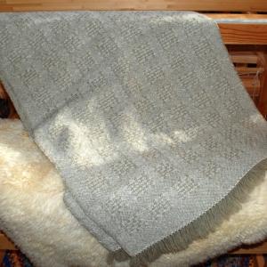 Blanket Wrap, Windowpane Huck Lace